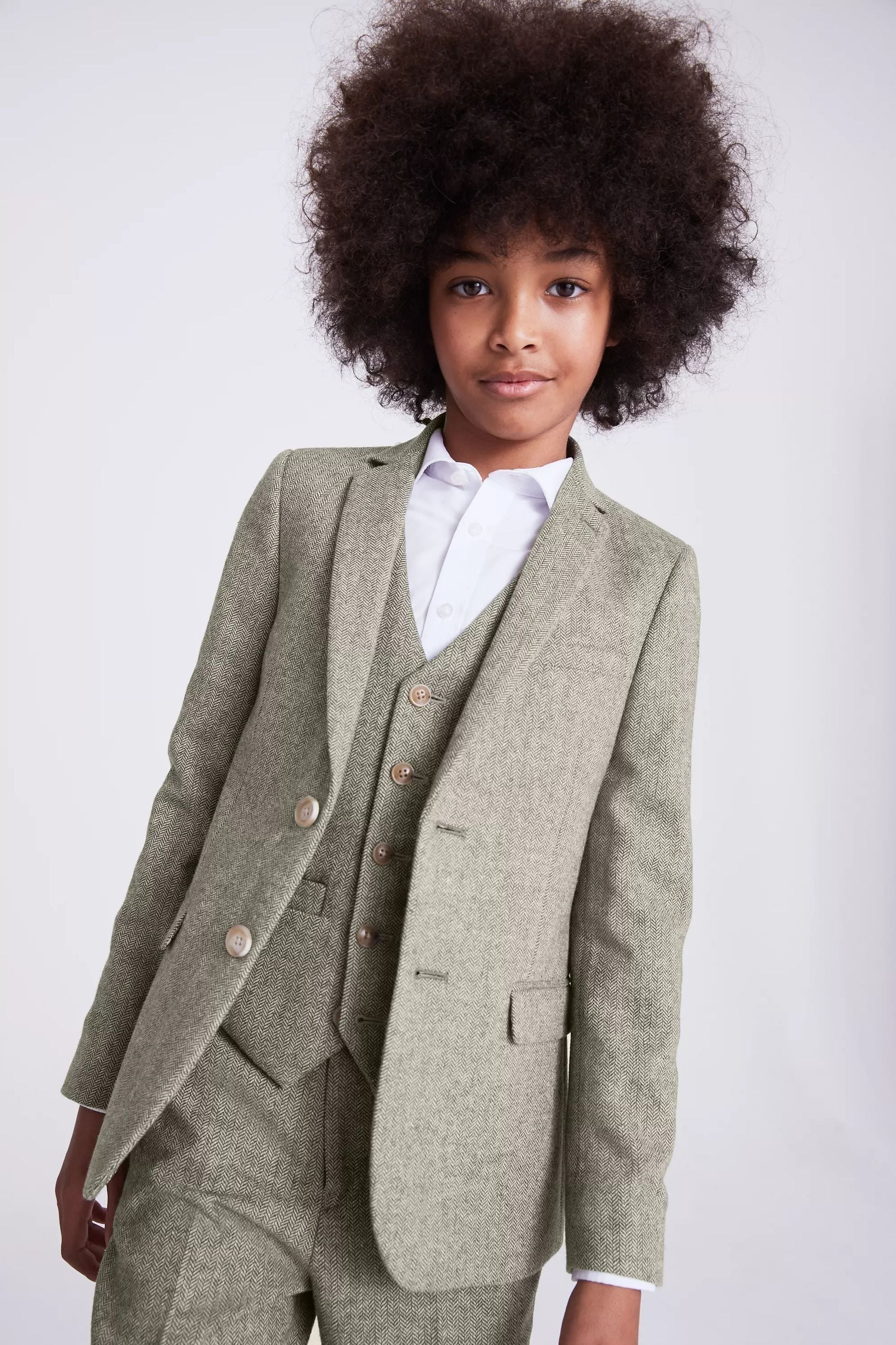 Boys new arrivals tweed coat