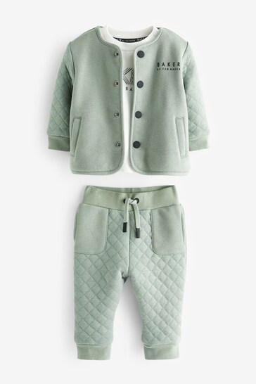 Baker by Ted Baker Green Quilted 3 Piece Set
