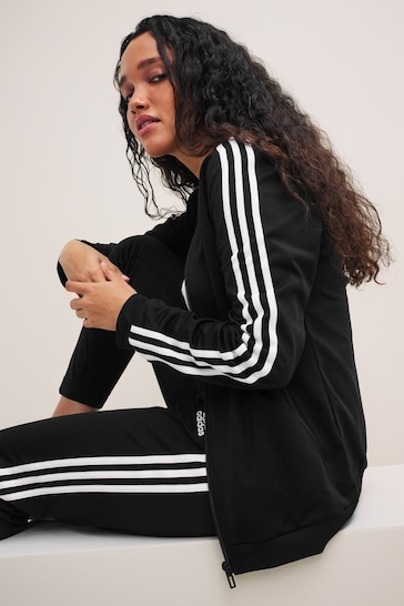 Buy adidas Black Essentials 3 Stripe Tracksuit from the Next UK online shop