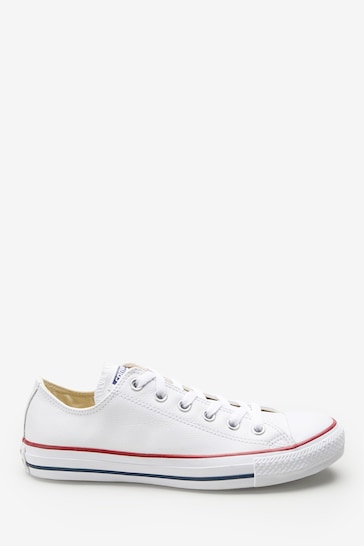 Converse White Leather Chuck Ox Trainers
