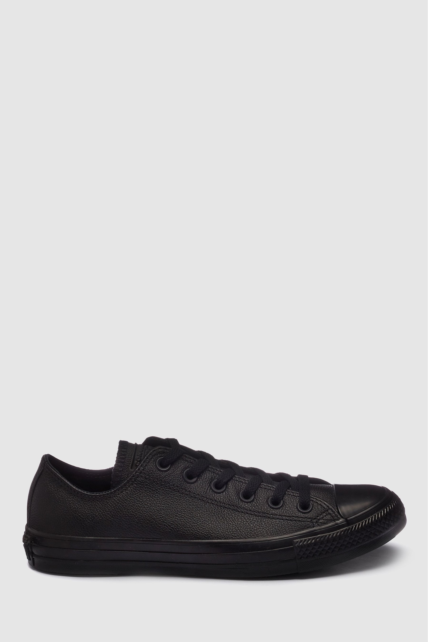 Converse all star leather deals ox low black mono