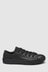 Converse Junior Black Leather Chuck Taylor Ox Low Trainers