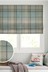 Teal Blue Ready Made Marlow Woven Check Blind