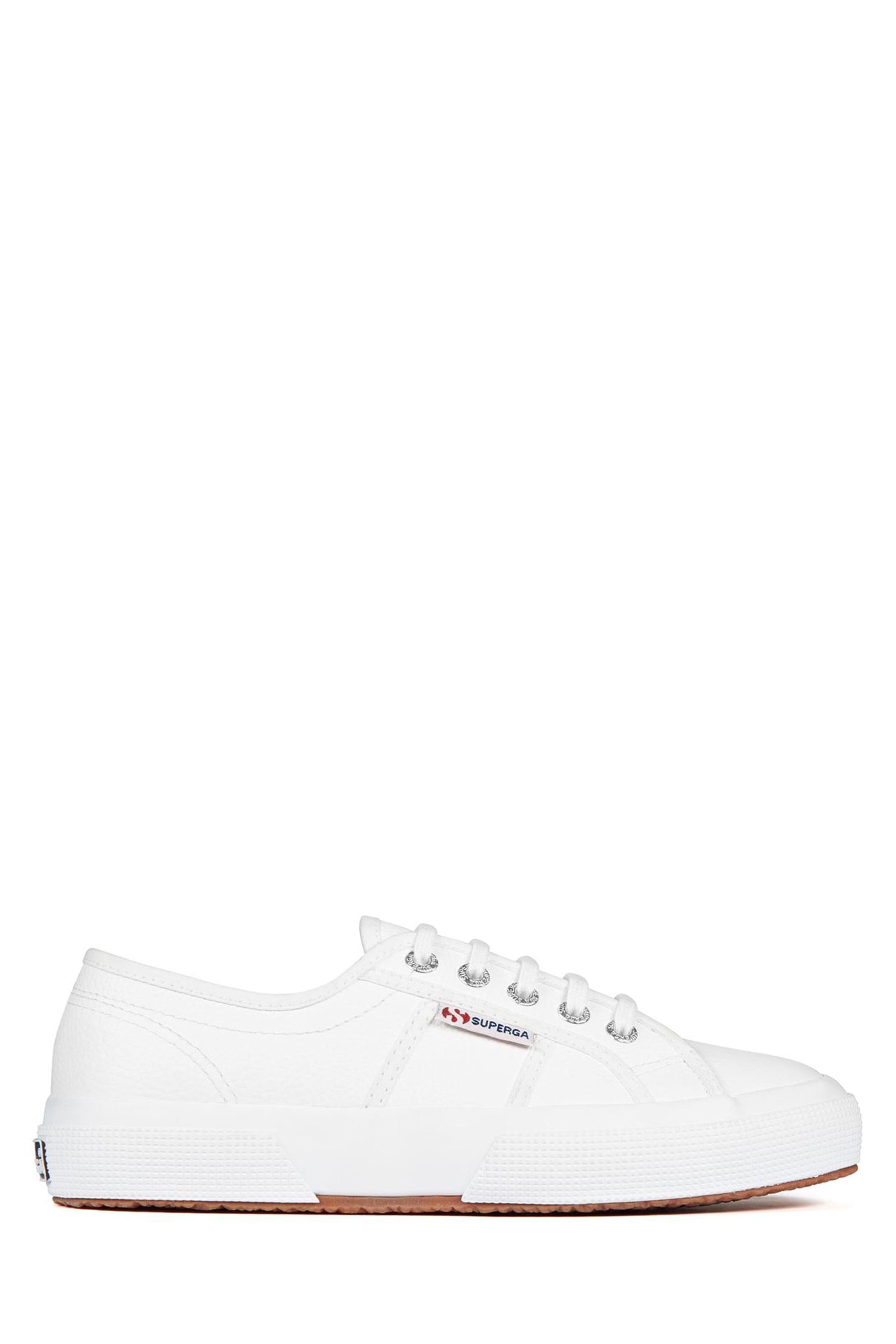 Superga leather trainers shop
