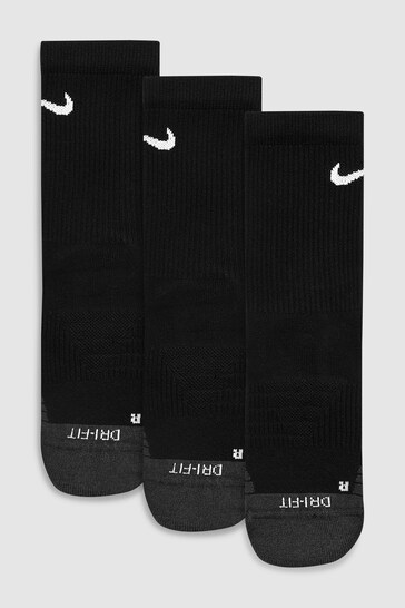 Nike Black Cushioned Crew Socks 3 Pack
