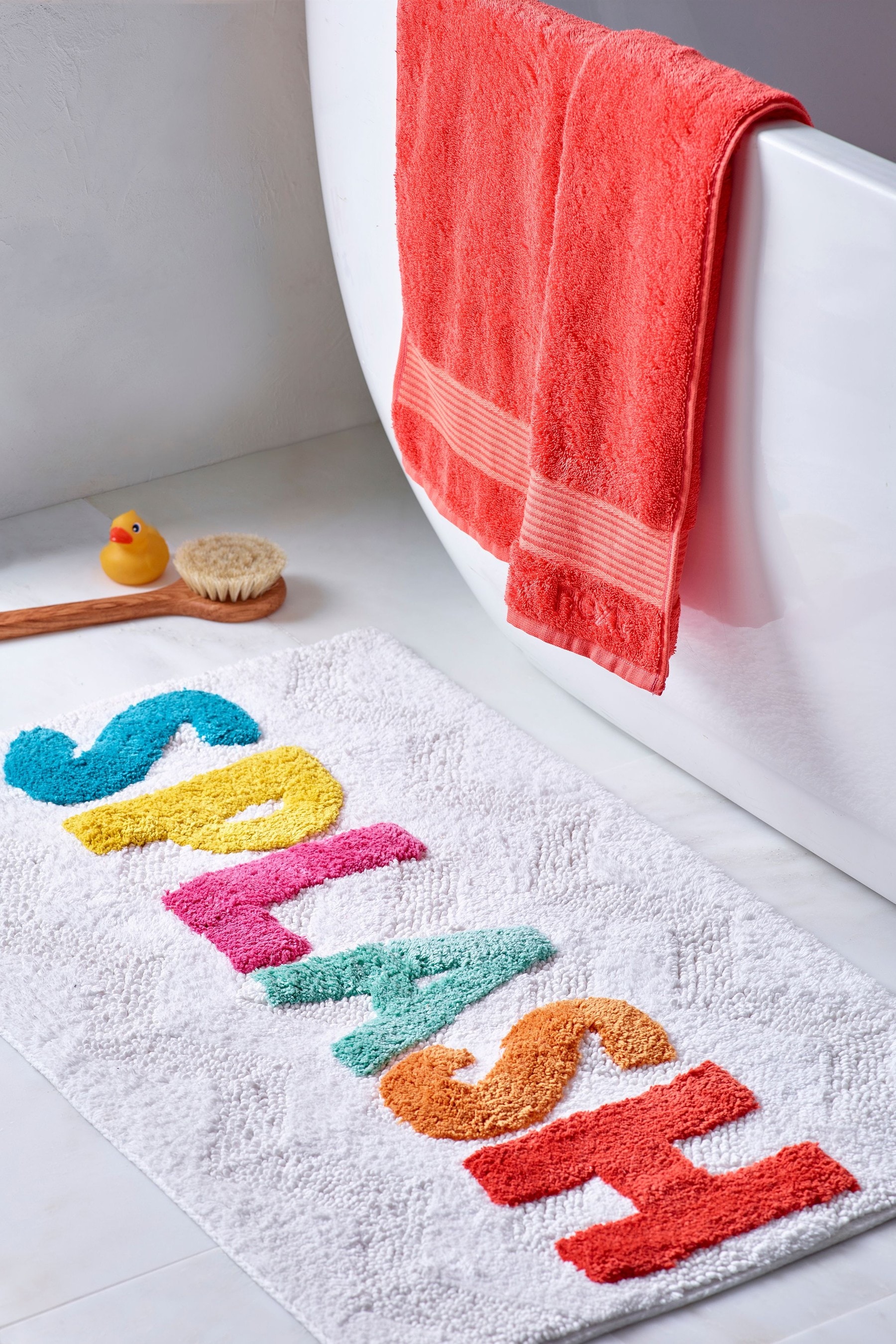 Buy Yellow Splash Bath Mat from Next Australia