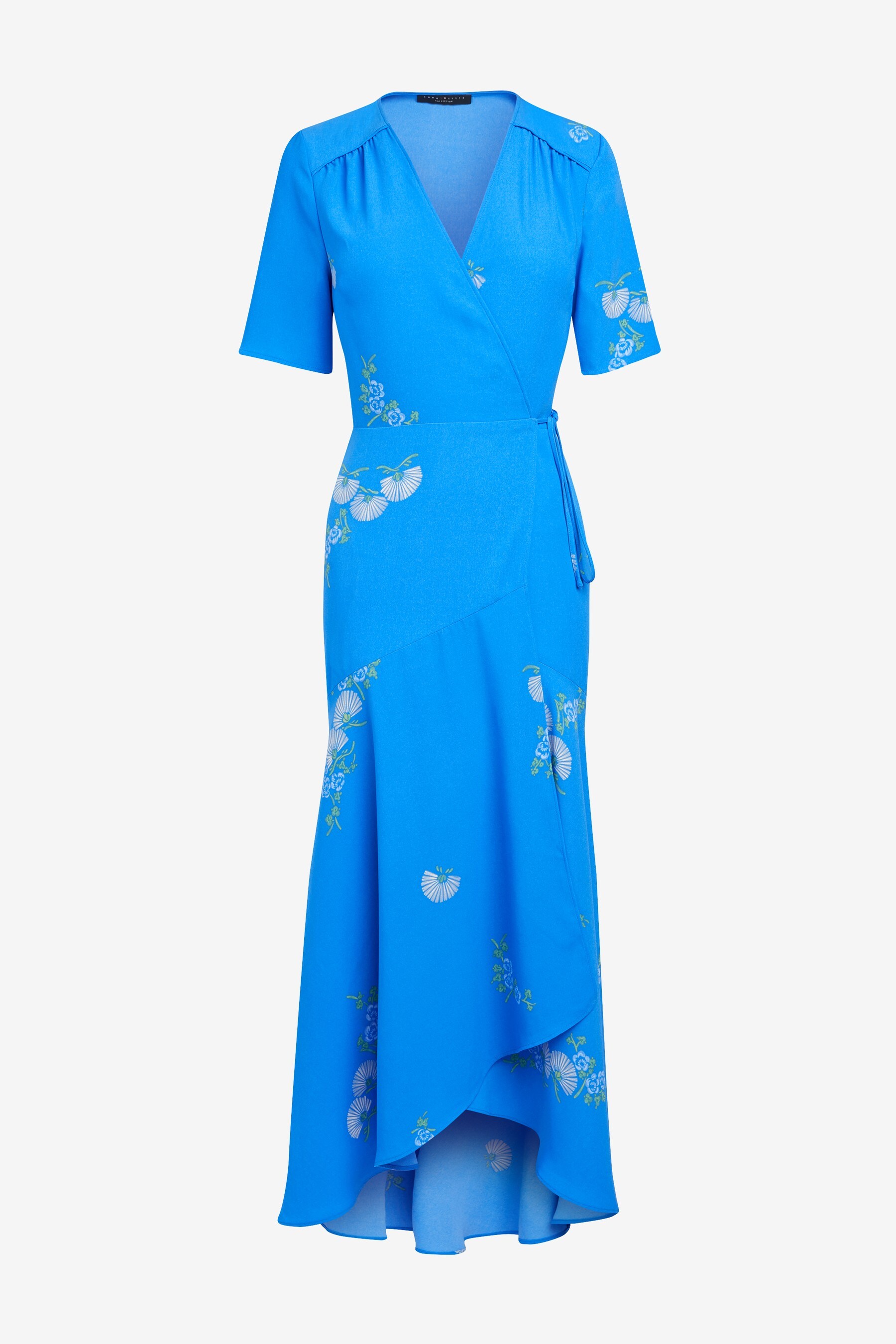 Buy Blue Emma Willis Printed Wrap Dress from the Next UK online shop