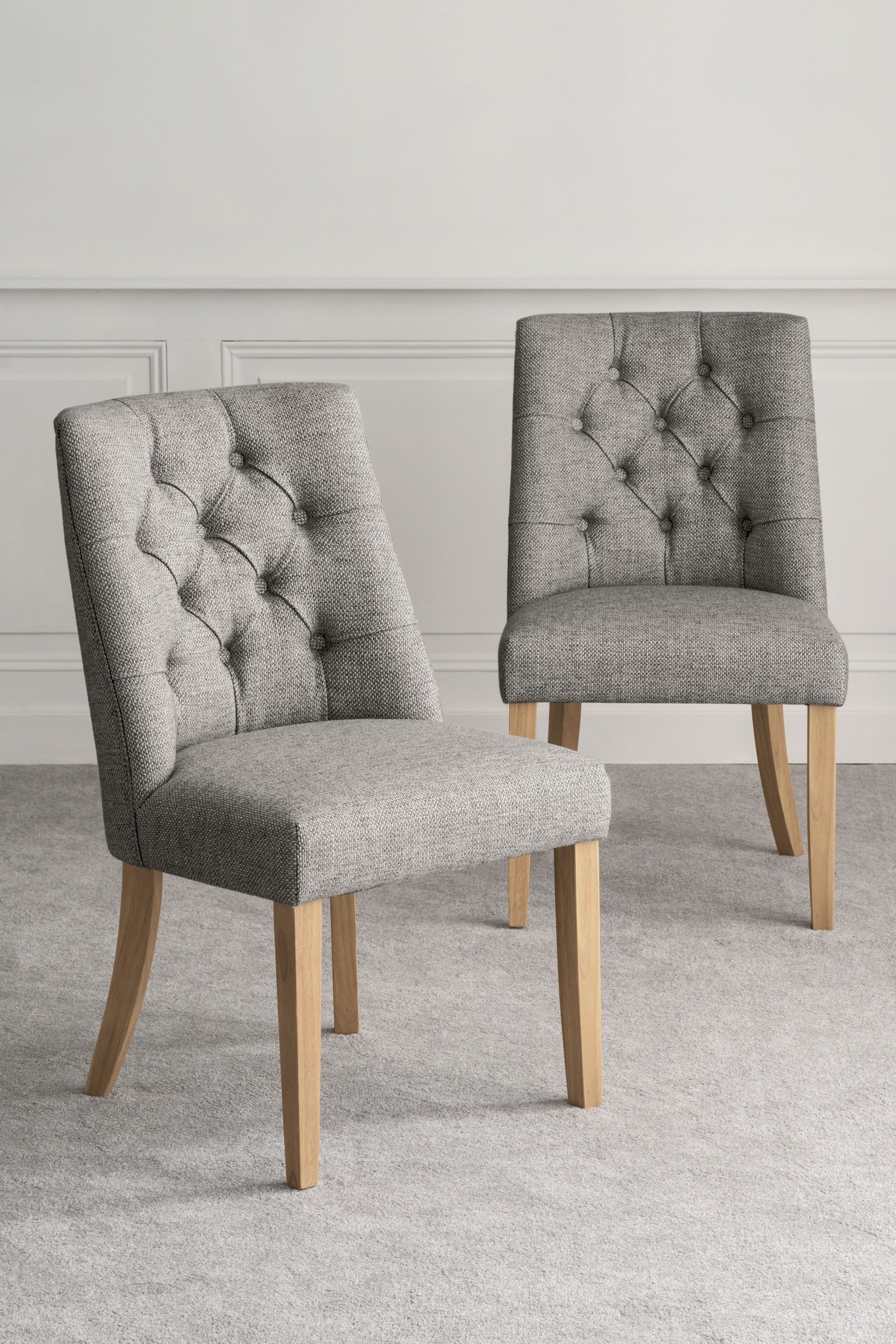 Buy Set Of 2 Wolton Buttoned Dining Chairs from the Next UK online shop