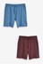 Blue/Plum Lightweight Shorts 2 Pack