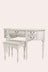 Clifton Dove Grey 5 Drawer Dressing Table Stool Set by Laura Ashley