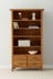 Milton Oak 4 Drawer Single Bookcase 