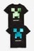 Black Minecraft Flippy Sequin License T-Shirt (3-16yrs)