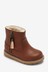Tan Brown Standard Fit (F) Warm Lined Ankle Boots