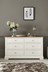 Hampton Country Luxe Painted Oak 6 Drawer Wide Chest