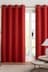Red Cotton Eyelet Blackout/Thermal Curtains