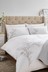 Dove Grey Pussy Willow Sprig Embroidered Duvet Cover And Pillowcase Set