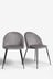 Set Of 2 Iva Dining Chairs With Black Legs