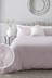 Heather Pink Collection Luxe 300 Thread Count 100% Cotton Sateen Satin Stitch Duvet Cover And Pillowcase Set