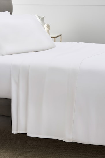 White 300 Thread Count Collection Luxe Flat Sheet