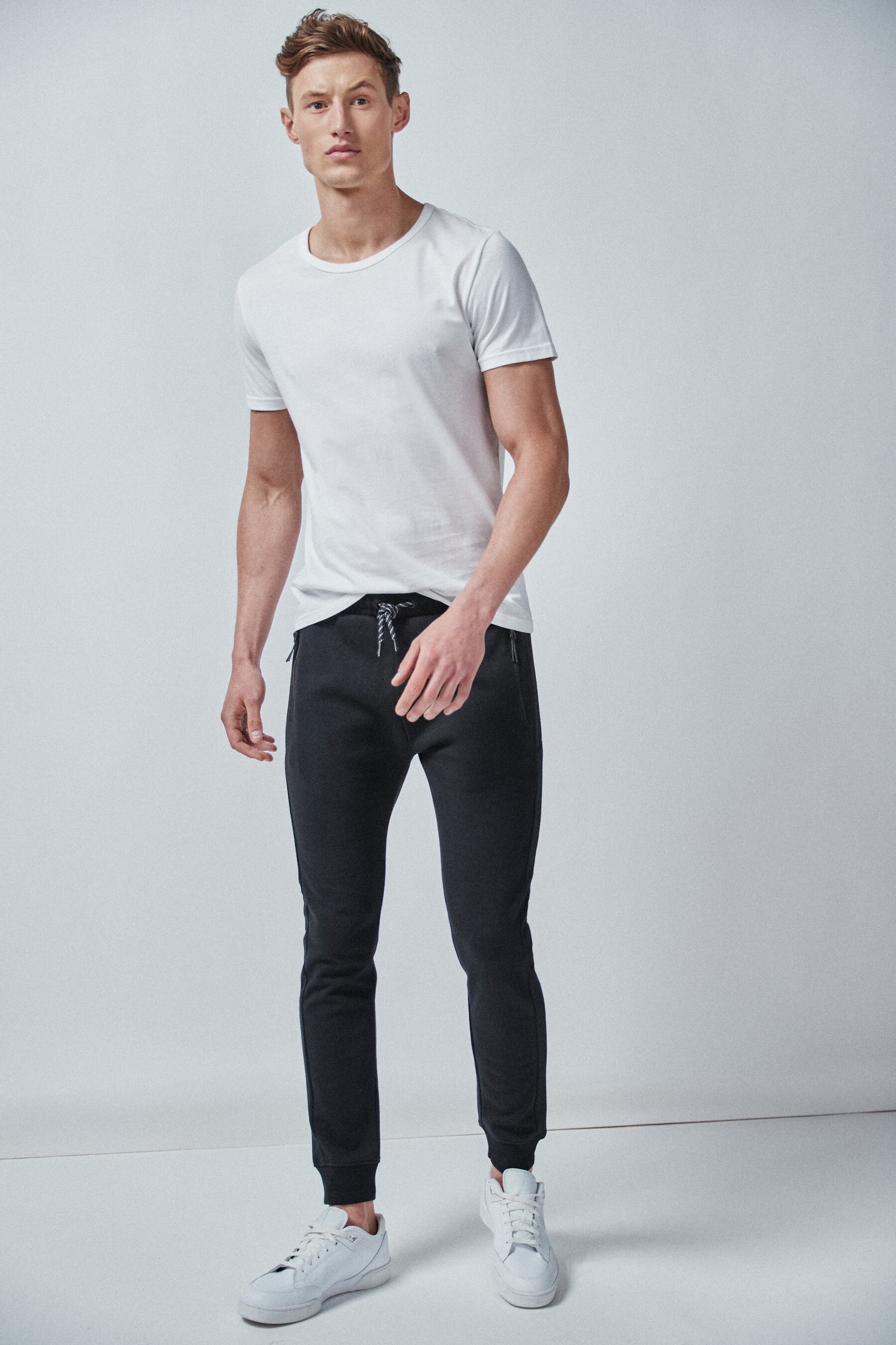 Buy Black Slim Joggers Next Active Sports Jersey from the Next UK ...