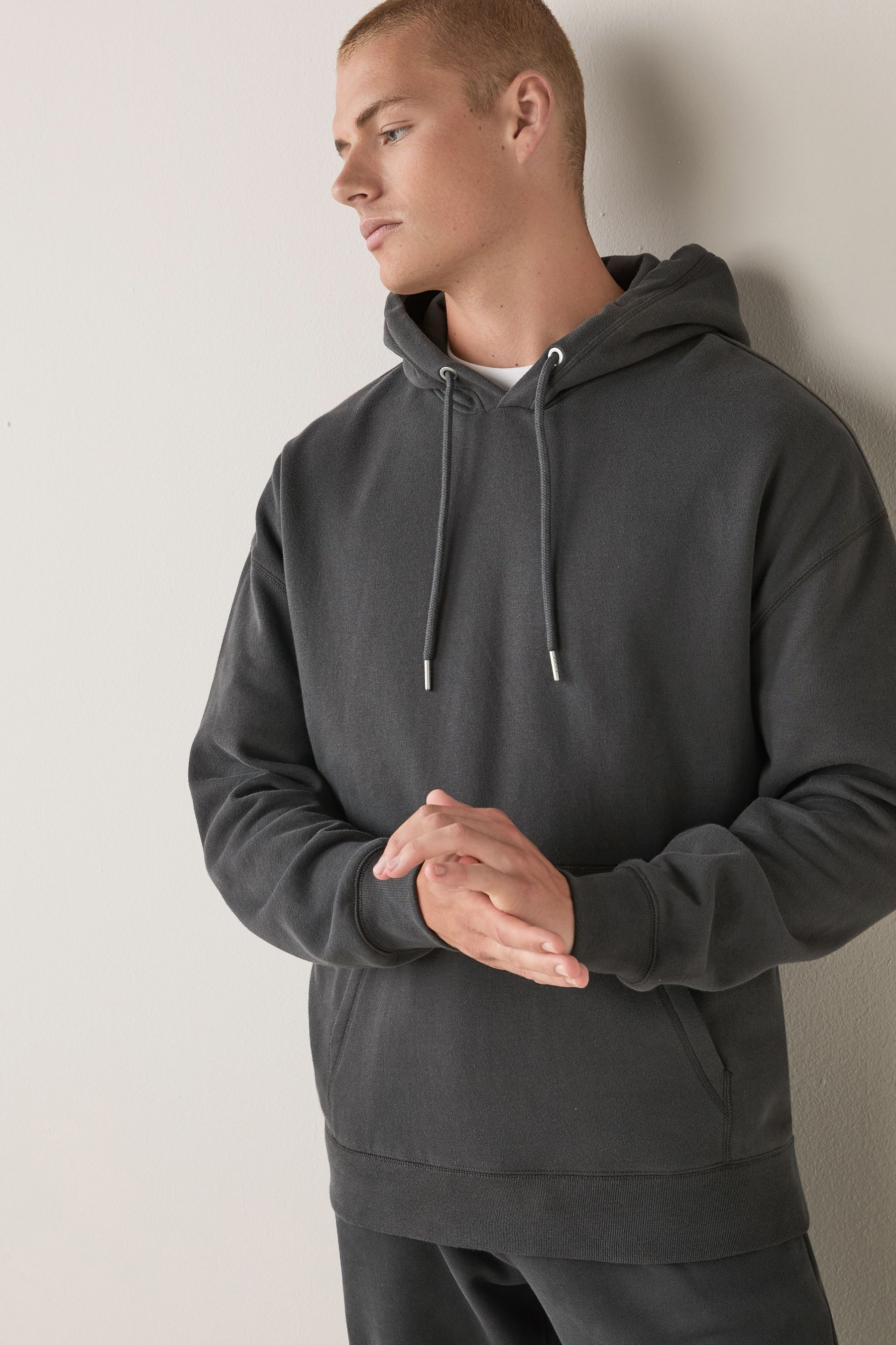 Charcoal grey hoodie hotsell