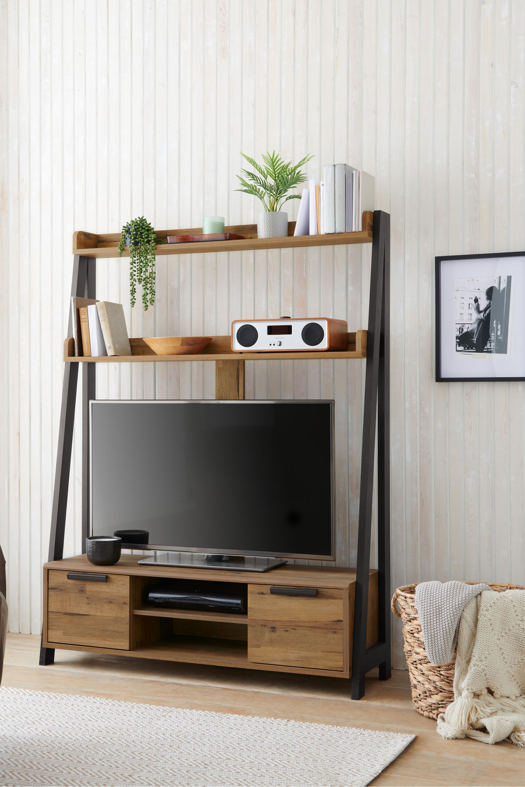 Buy Bronx Storage TV Ladder Shelf from the Next UK online shop