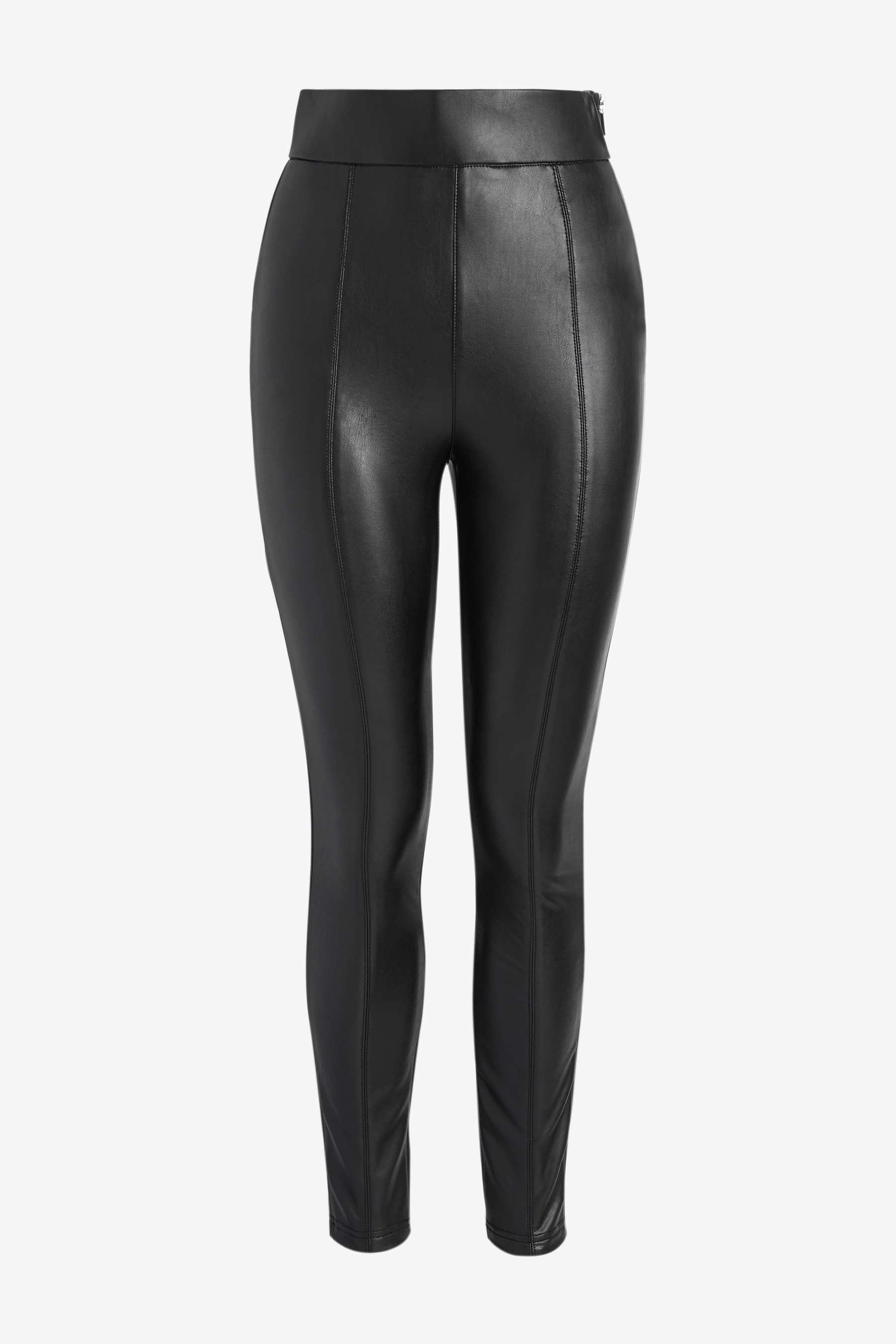 Buy Black Faux Leather PU Comfort Leggings from the Next UK online shop