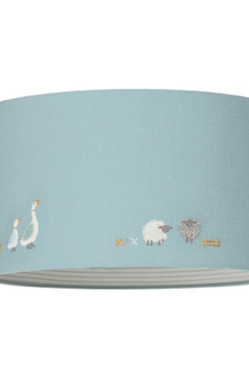 Mamas & Papas Blue Welcome To The World Farm Ceiling Light Lampshade