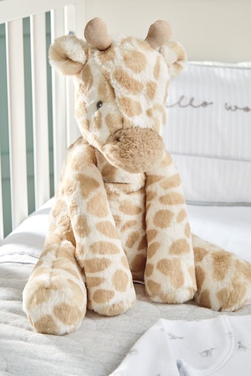 Mamas & Papas Brown Welcome to the World Soft Giraffe Toy