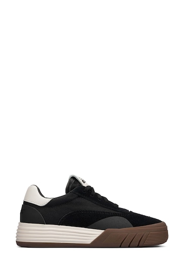 Clarks Black Combi Suede Cica Skater Trainers