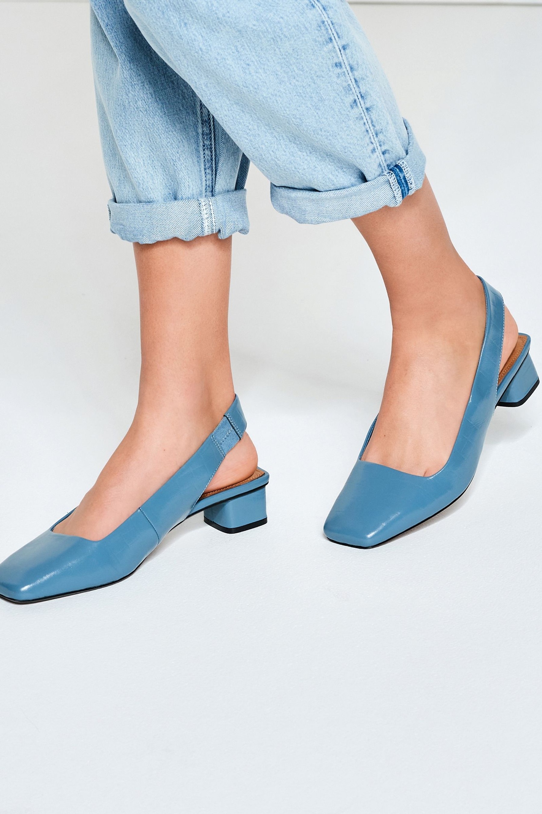 lorene slingback block heel