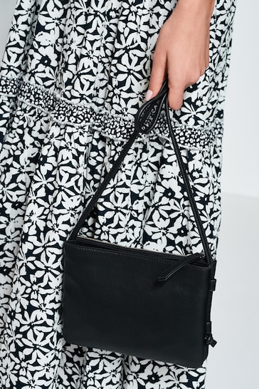 Black drawstring shoulder bag Viola