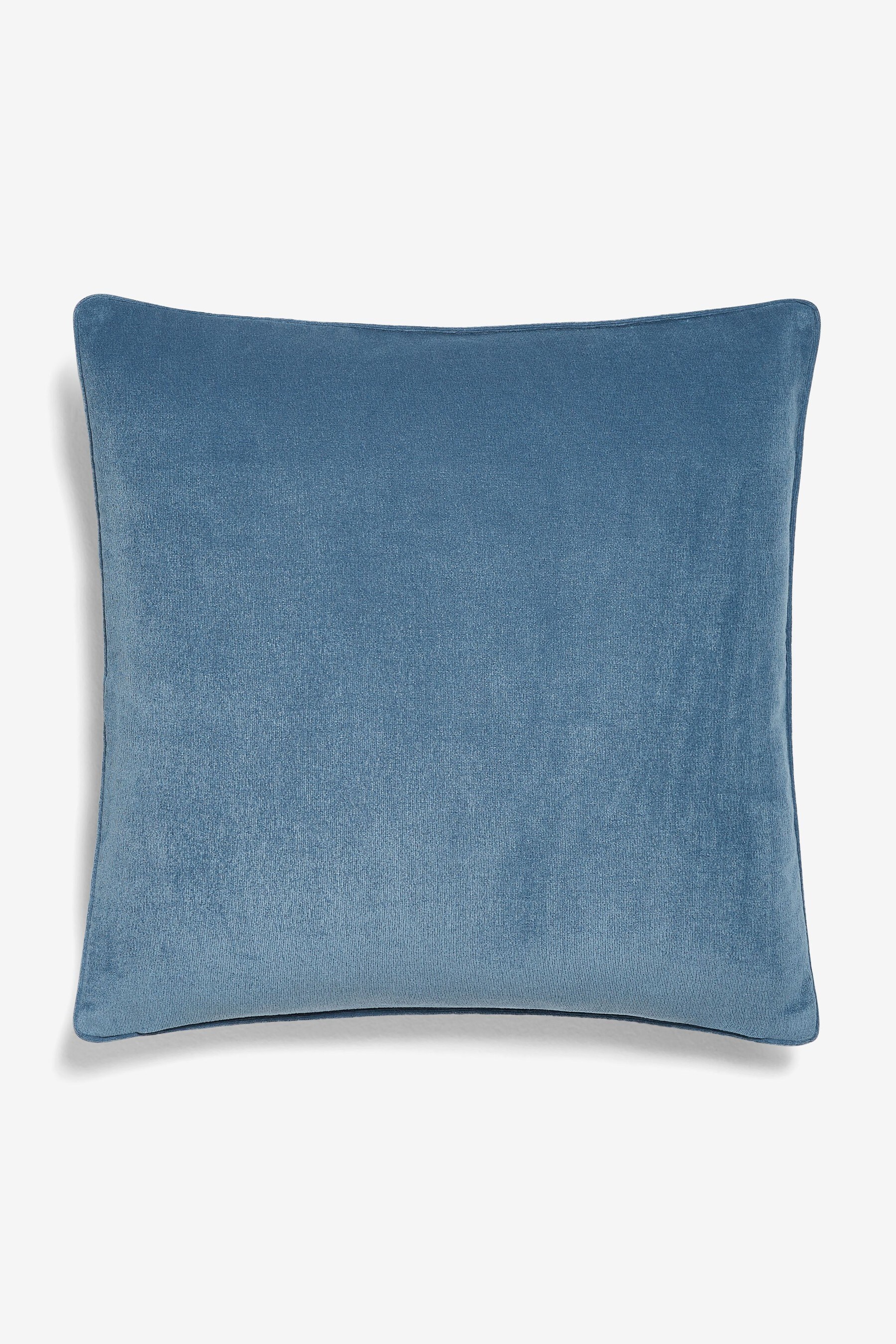 Buy Airforce Blue Soft Velour Small Square Cushion from the Next UK ...