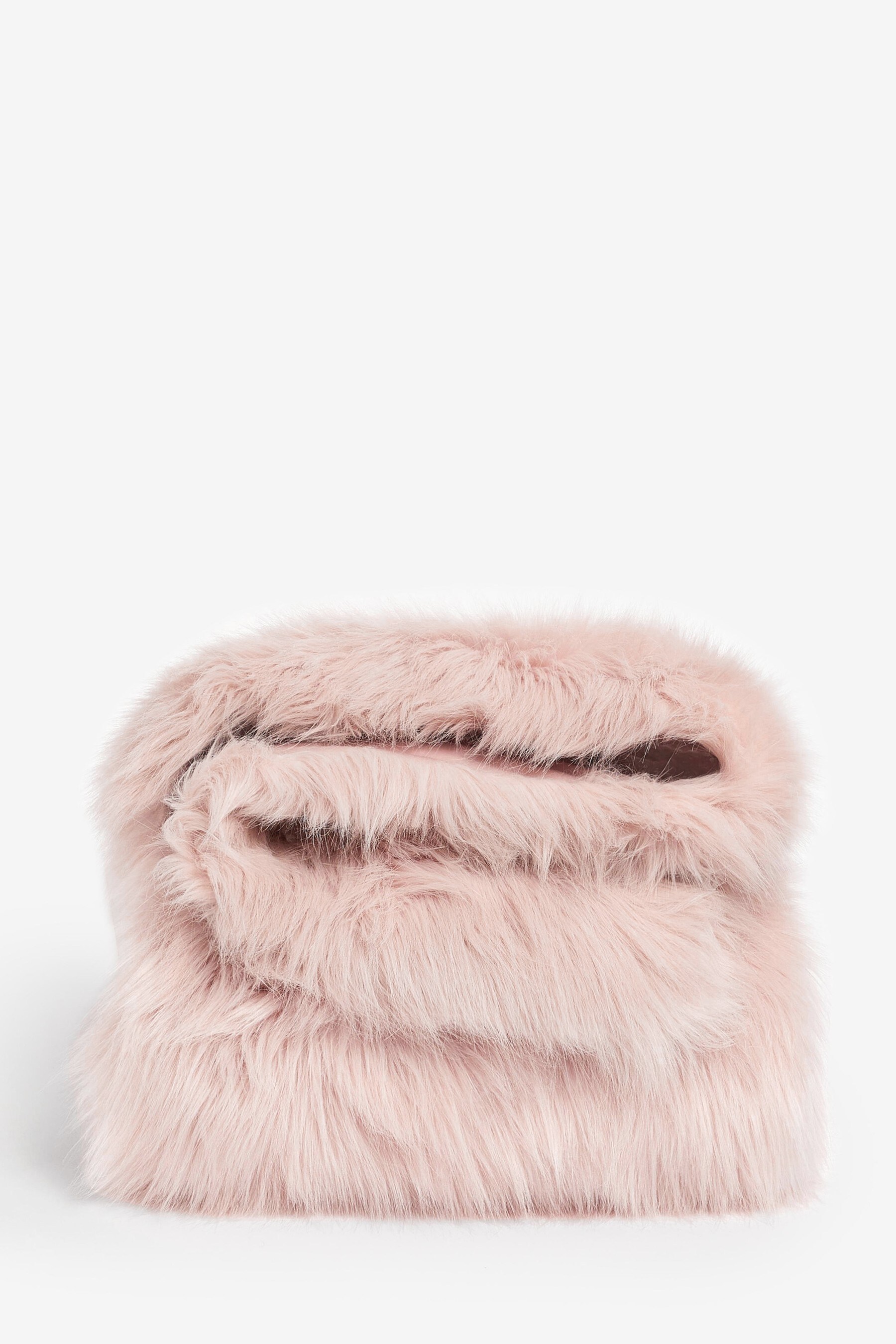 Buy Pink Long Faux Fur Throw from the Next UK online shop