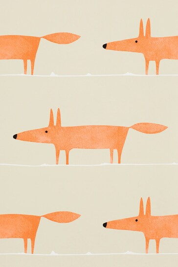 Scion Orange Mr Fox Wallpaper Wallpaper