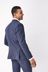 Blue Slim Fit Herringbone Suit: Jacket