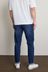 Mid Blue Slim Tapered Essential Stretch Jeans