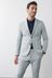 Light Grey Slim Fit Motion Flex Suit: Jacket