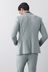 Light Grey Super Skinny Fit Motion Flex Suit: Jacket