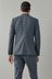 Grey Slim Fit Motion Flex Check Suit: Jacket