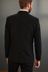 Black Slim Fit Signature Tollegno Fabric Suit: Jacket