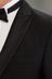 Black Regular Fit Signature Tollegno Fabric Tuxedo Suit: Jacket