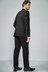 Black Tailored Fit Tuxedo Suit: Jacket
