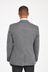Grey Tailored Fit Nova Fides Wool Blend Herringbone Suit: Jacket