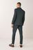Green Slim Fit Herringbone Suit: Jacket