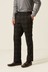 Black Tailored Fit Trimmed Check Suit: Trousers
