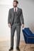 Charcoal Grey Slim Fit Signature Tollegno Fabric Suit: Jacket