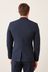 Navy Blue Slim Fit Wool Mix Textured Suit: Jacket