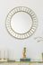 Gold Clemence Beaded Round Mirror