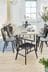 Bronx Oak Effect 6 to 8 Seater Extending Dining Table